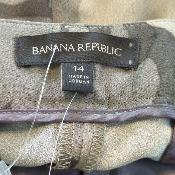 Banana Republic Womens Sz 14 Pants Ryan Camo print Mid Rise - Picture 6 of 14